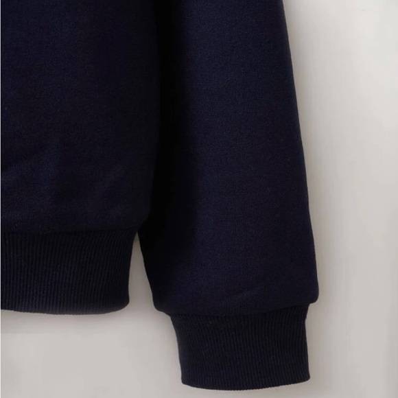 Rhinestone Butterfly Kangaroo Pocket Thermal Lined Zip-up Hoodie - Picture 4 of 4